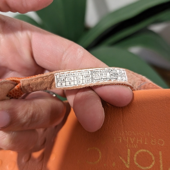 Vionic Women's Rest Karina orange Sandal Supportive Ladies US Size 8 - Picture 6 of 8